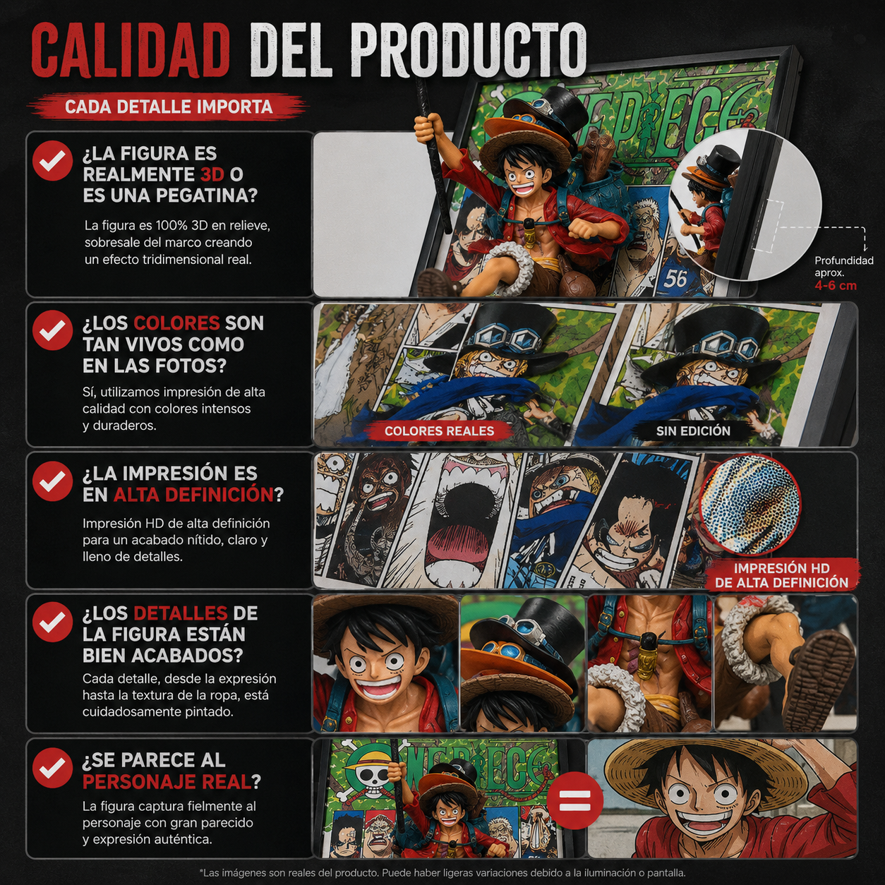 Póster Artístico 3D One Piece