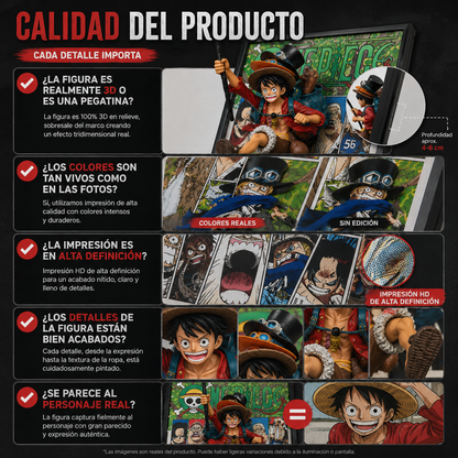 Póster Artístico 3D One Piece