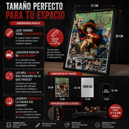 Póster Artístico 3D One Piece